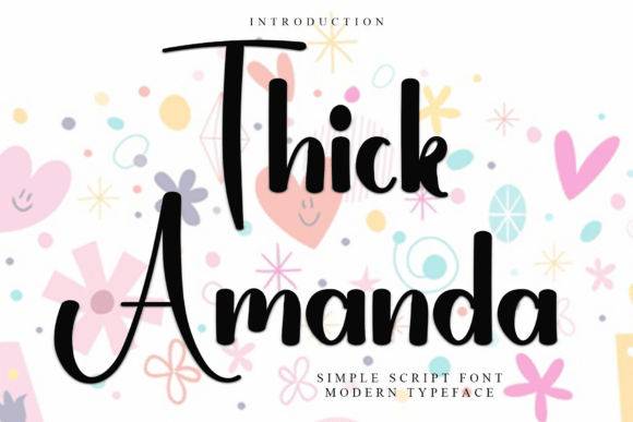 Bringing Holiday Cheer to Your Digital Layout with the Thick Amanda Font
