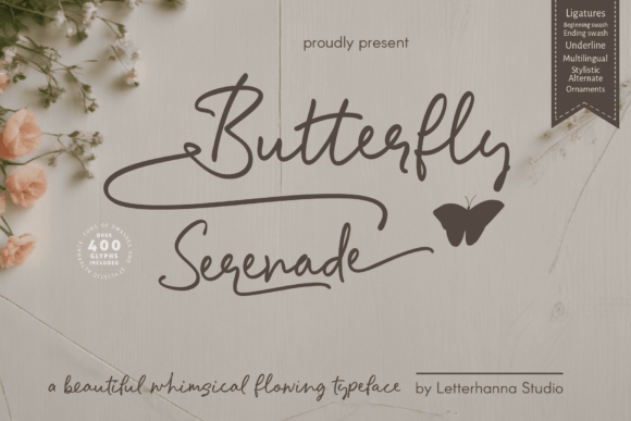 Butterfly Serenade: The Elegant Font That Beautifies Your Brand