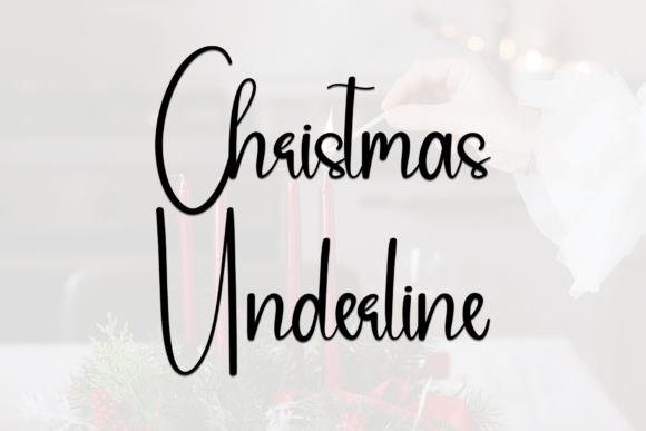 Christmas Underline: A Handwritten Font for Editorial Personality