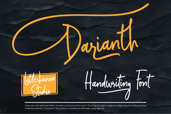 Darianth: The Script Font for Expressive Branding