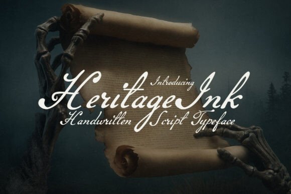 Heritage Ink: A Script Typeface for Authentic Digital Branding