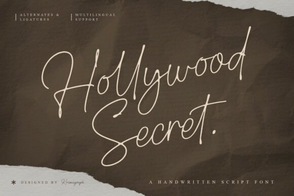 Hollywood Secret: The Script Font for Authentic Branding