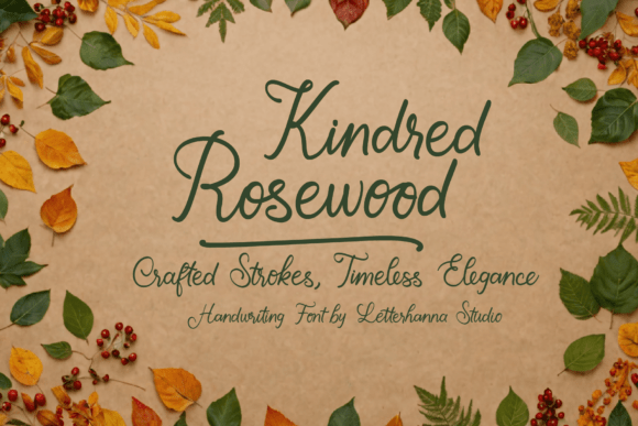 Kindred Rosewood: A Script Font Designed for Editorial Expression