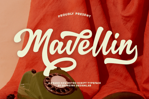 Mavellin: A Retro Script Font Made for Makers
