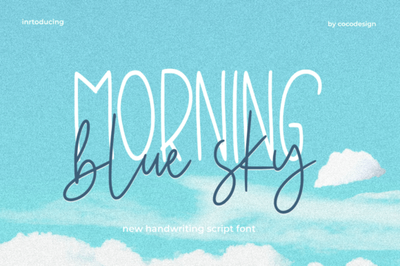 Morning Blue Sky Font: An Elegant Script for Branding