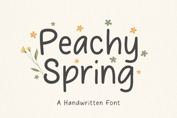 Peachy Spring: A Font for Warm, Whimsical Branding