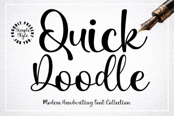 Quick Doodle: The Handwritten Font for Bold Marketing