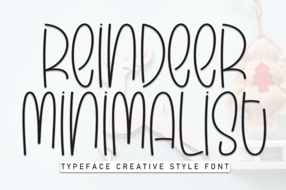 Reindeer Minimalist Font in Editorial Design