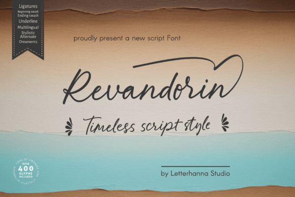 Revandorin: The Bold Script Typeface for Polished Branding