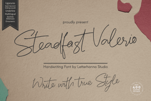 Steadfast Valerio: A Signature Script Font for Digital Elegance