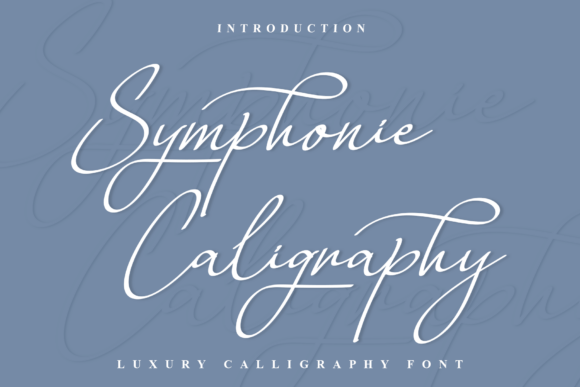 Symphonie Caligraphy: A Refined Script Font for Editorial Mood