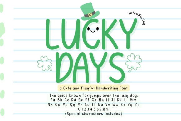 Testing Lucky Days: A Fun Font for Brands That Spark Joy