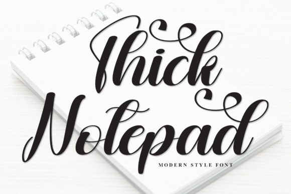 Thick Notepad: A Font That Can Transform Your Small Business Visuals
