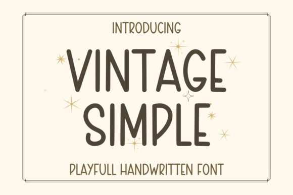 Vintage Simple: A Cute Handwritten Font for Campaigns