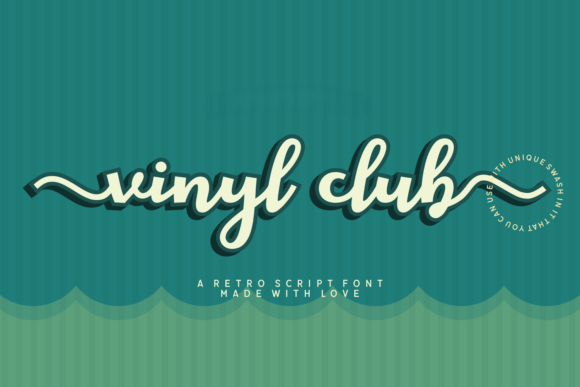 Vinyl Club: A Stylish Script Font for Online Branding